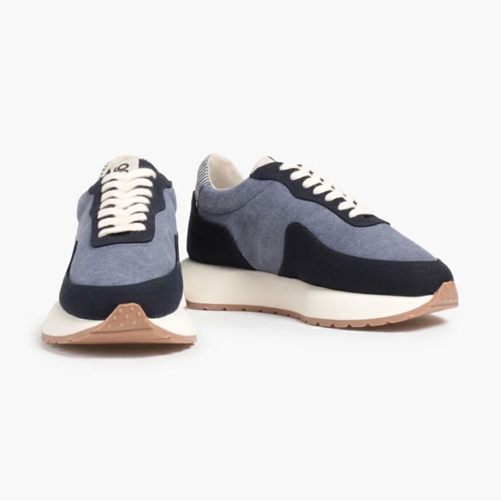 GOODNEWS KOOK SNEAKER IN NAVY, low-top runner US 9/7.5 EUR 40 Made in Portugal